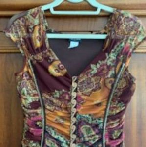 Kay-Celine rusched top.